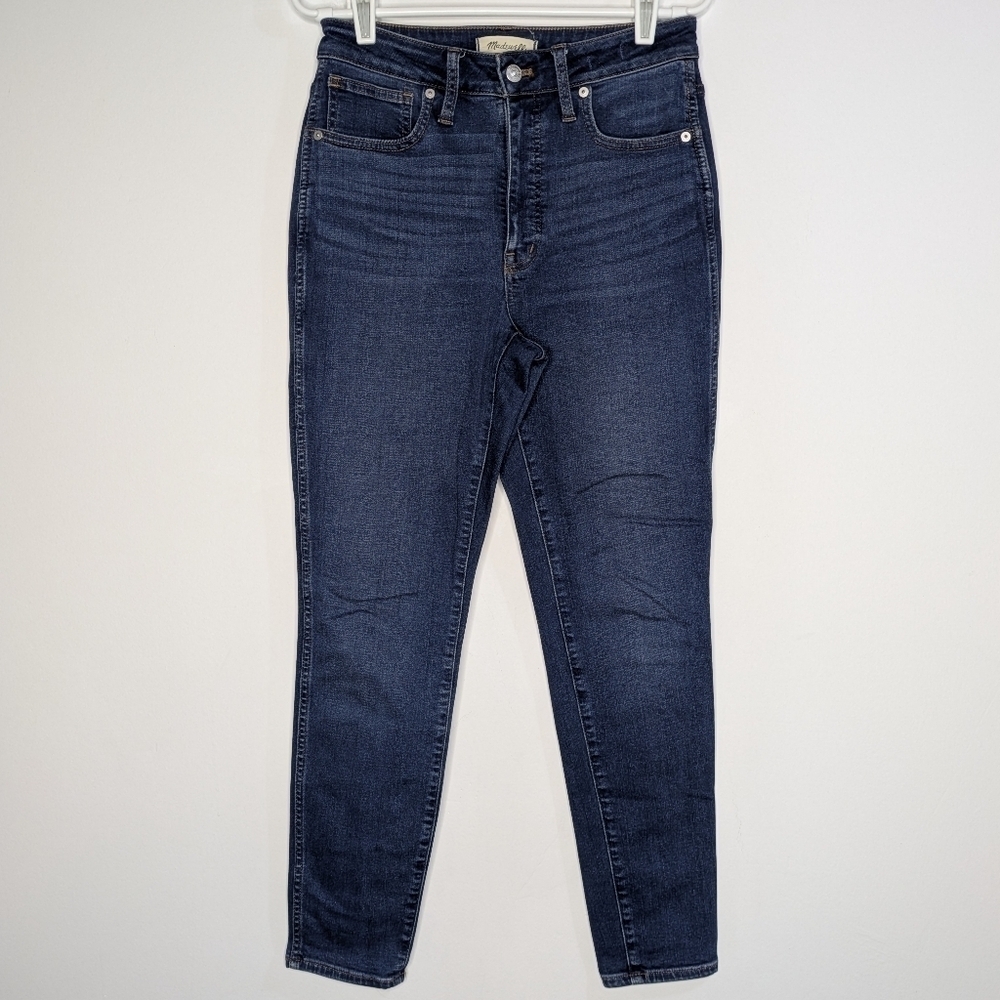 Madewell Dark Wash Blue Denim Curvy High Rise Skinny Jean 27